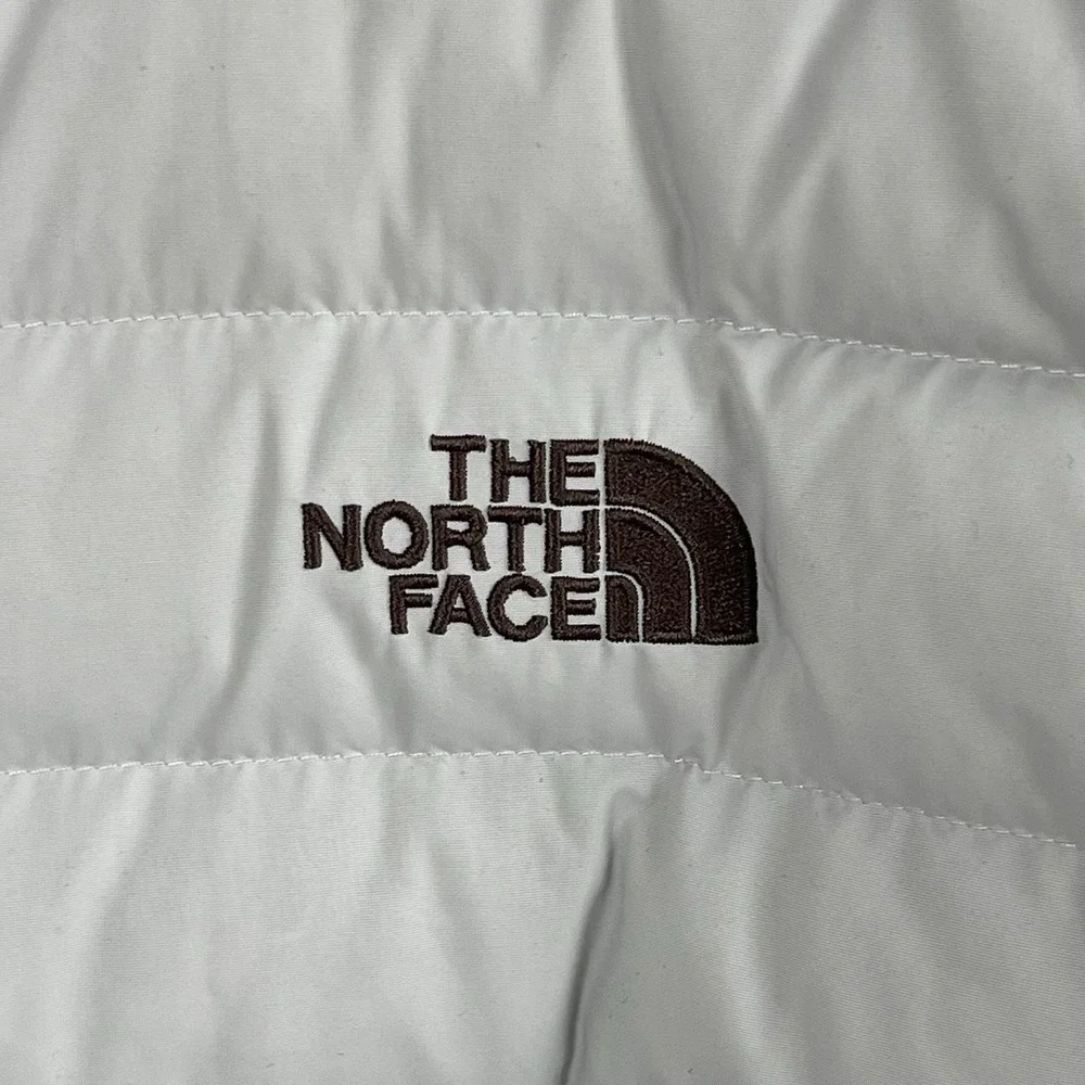 The North Face Men's 550 Goose Down Puffer Jacket Beacon Parka Coat Sz L Gray